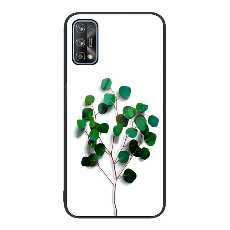 For Realme 7 Colorful Painted Glass Phone Case
