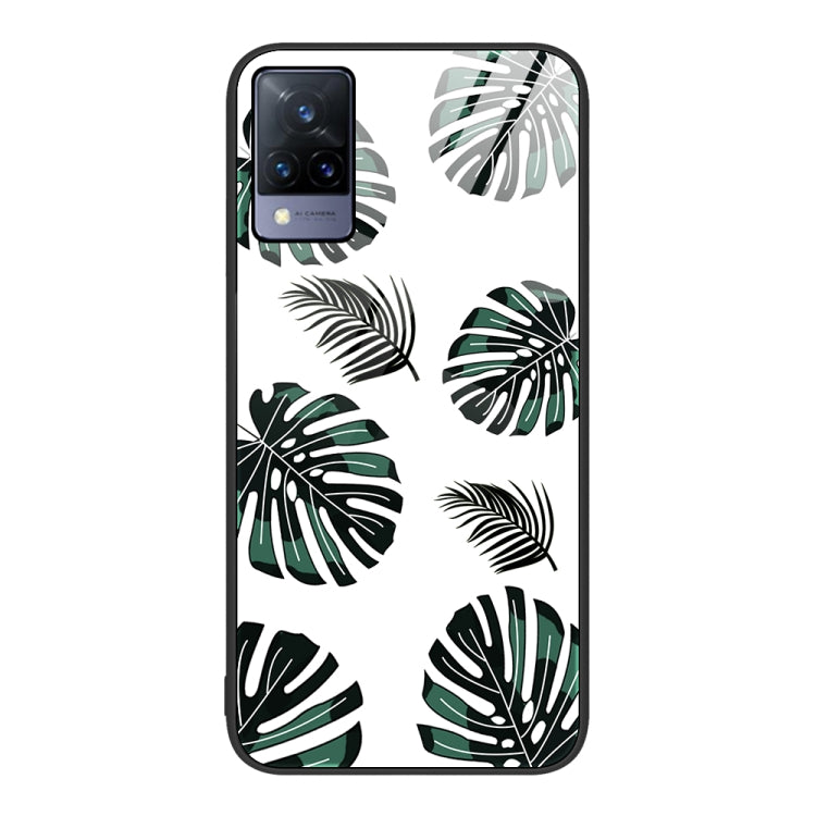 For vivo V21 Colorful Painted Glass Phone Case