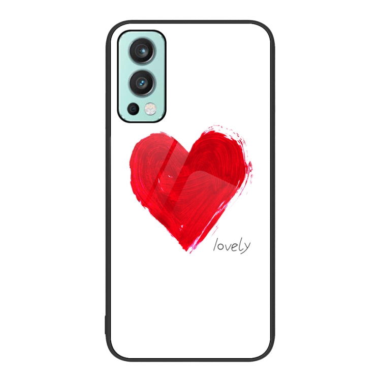 For OnePlus Nord 2 5G Colorful Painted Glass Phone Case