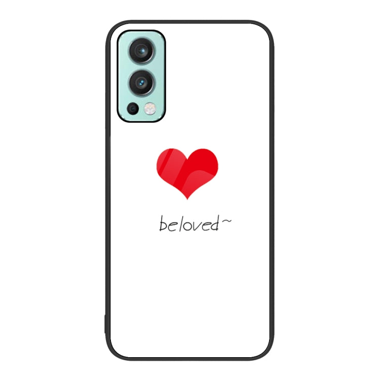 For OnePlus Nord 2 5G Colorful Painted Glass Phone Case