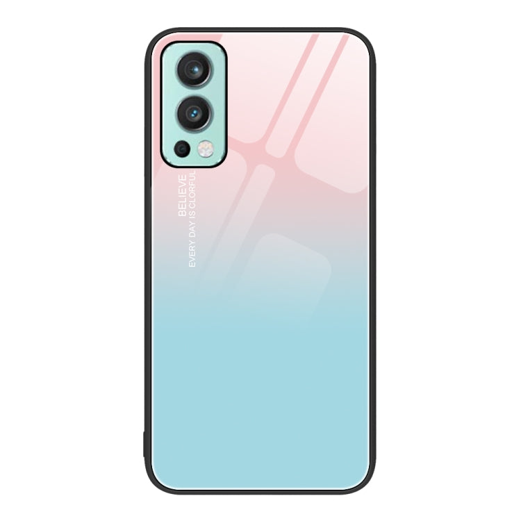 For OnePlus Nord 2 5G Colorful Painted Glass Phone Case