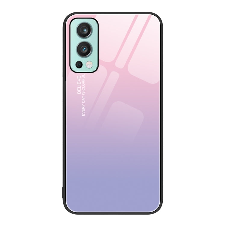 For OnePlus Nord 2 5G Colorful Painted Glass Phone Case