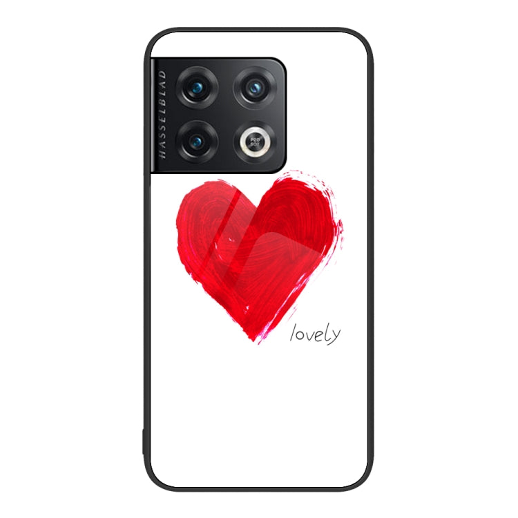 For OnePlus 10 Pro Colorful Painted Glass Phone Case