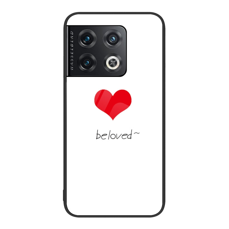 For OnePlus 10 Pro Colorful Painted Glass Phone Case