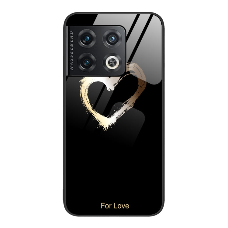 For OnePlus 10 Pro Colorful Painted Glass Phone Case