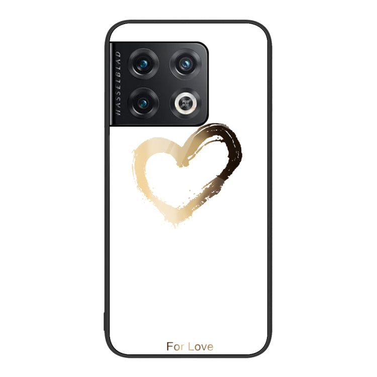 For OnePlus 10 Pro Colorful Painted Glass Phone Case