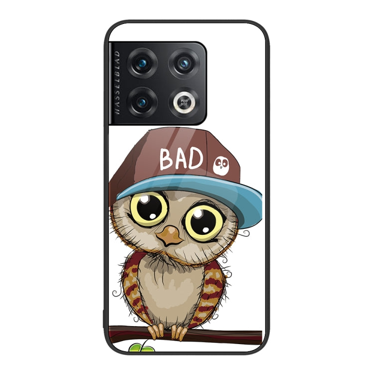 For OnePlus 10 Pro Colorful Painted Glass Phone Case