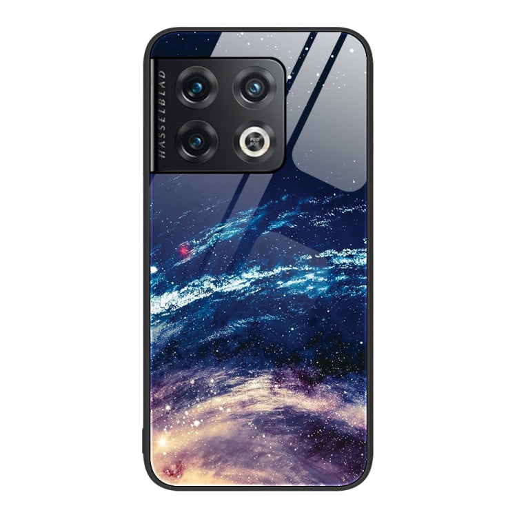 For OnePlus 10 Pro Colorful Painted Glass Phone Case