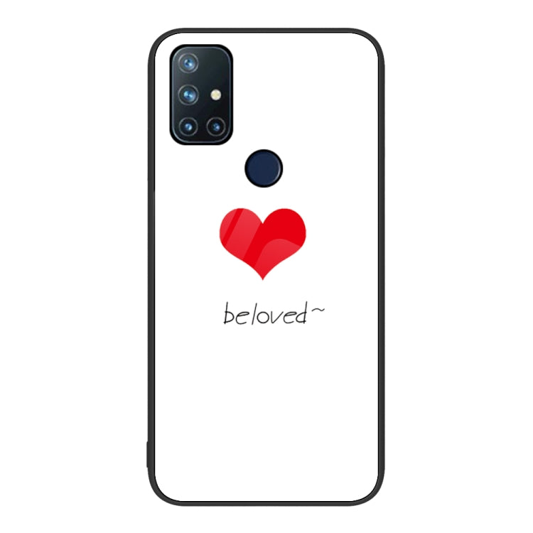 For OnePlus Nord N10 5G Colorful Painted Glass Phone Case