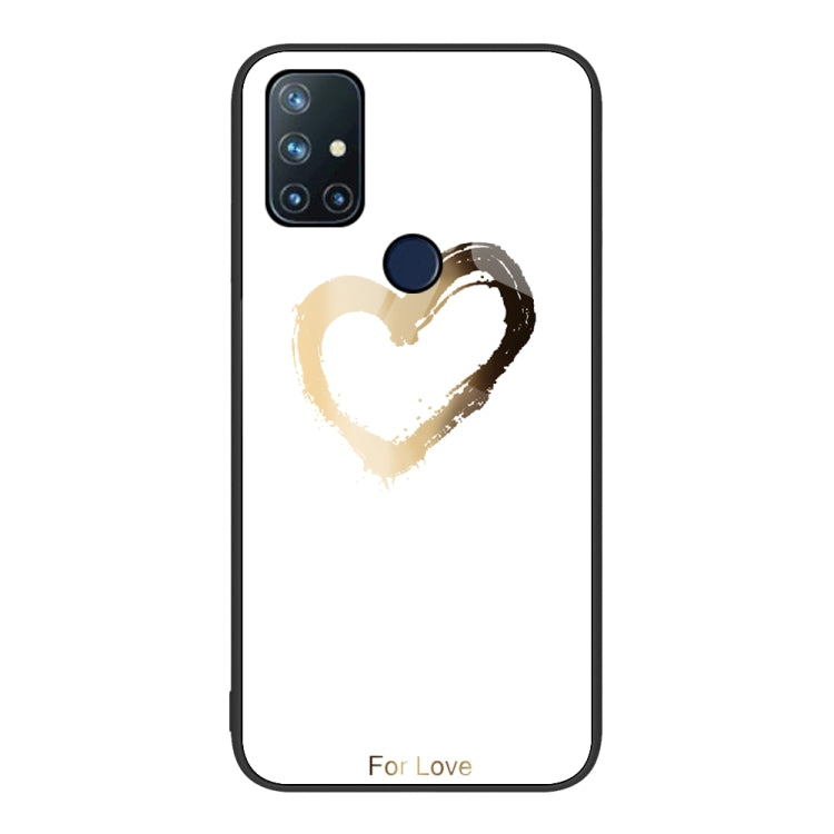 For OnePlus Nord N10 5G Colorful Painted Glass Phone Case