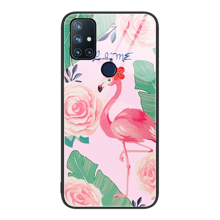 For OnePlus Nord N10 5G Colorful Painted Glass Phone Case