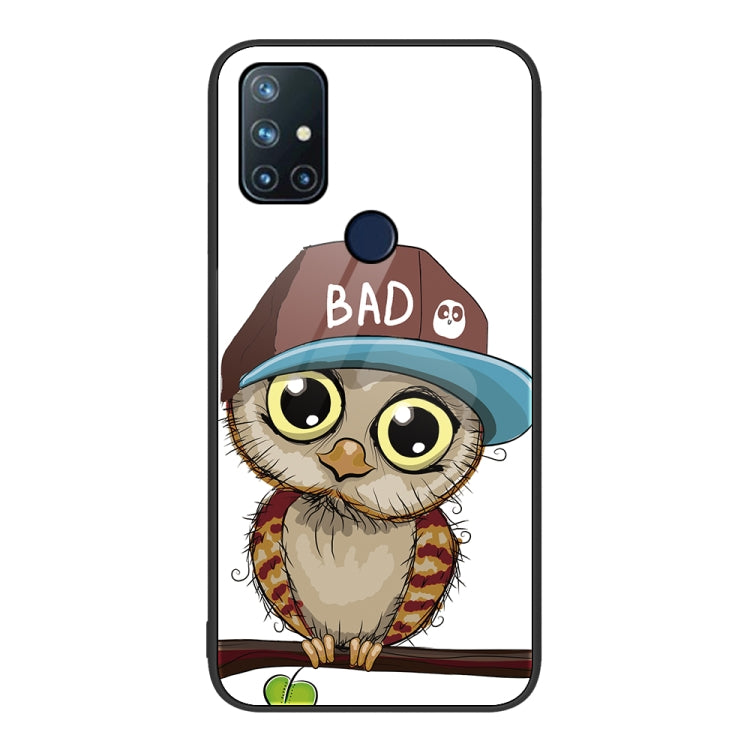 For OnePlus Nord N10 5G Colorful Painted Glass Phone Case