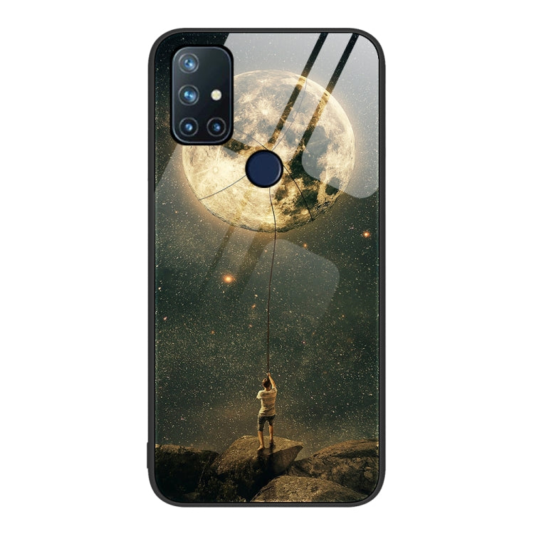 For OnePlus Nord N10 5G Colorful Painted Glass Phone Case