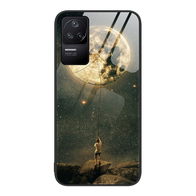 For Xiaomi Redmi K50 Colorful Painted Glass Phone Case