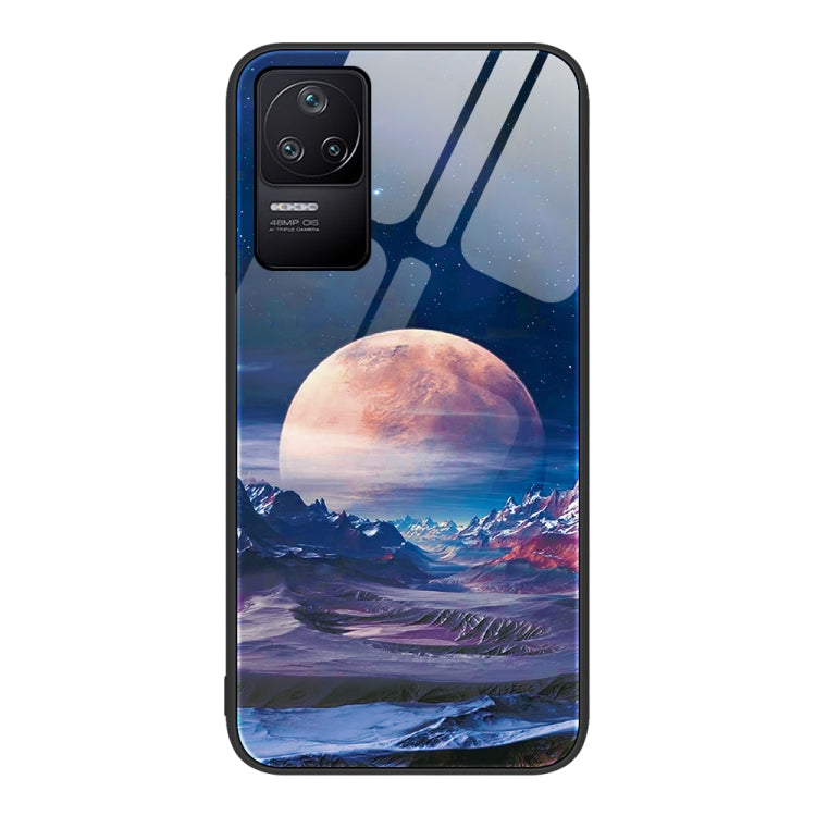 For Xiaomi Redmi K50 Colorful Painted Glass Phone Case