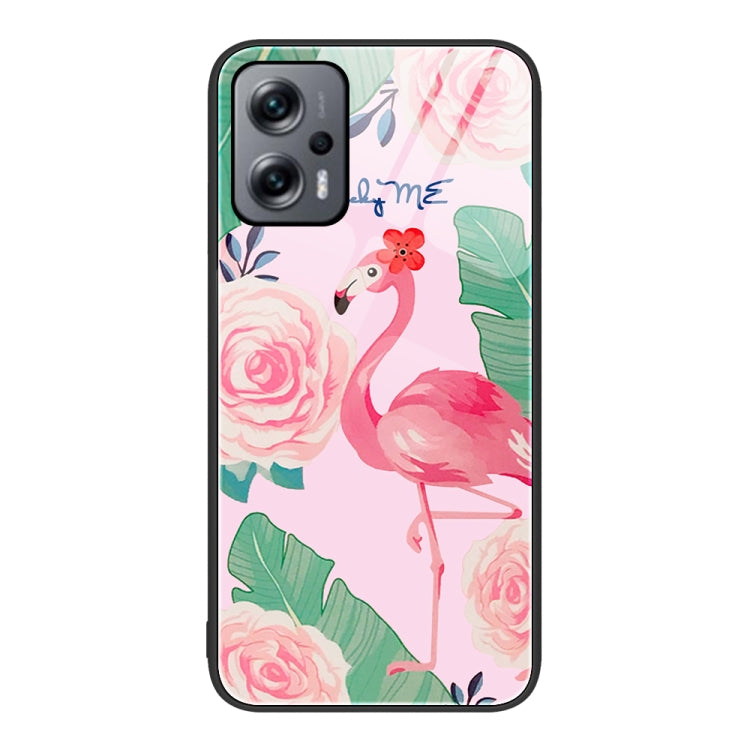 For Xiaomi Redmi Note 11T Pro Colorful Painted Glass Phone Case