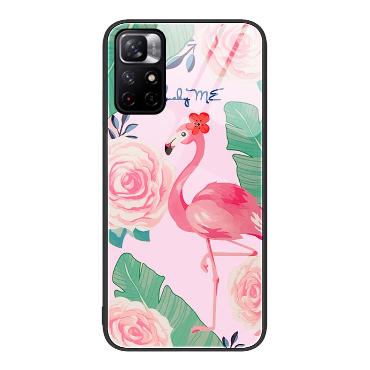 For Xiaomi Redmi Note 11 5G Colorful Painted Glass Phone Case