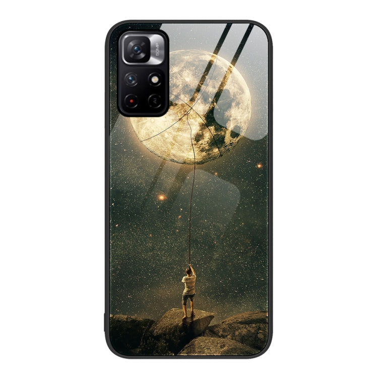 For Xiaomi Redmi Note 11 5G Colorful Painted Glass Phone Case