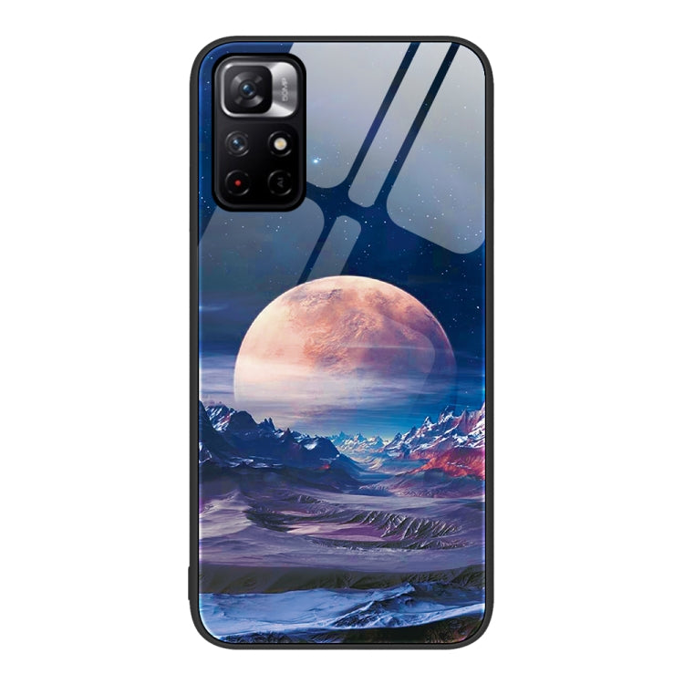 For Xiaomi Redmi Note 11 5G Colorful Painted Glass Phone Case