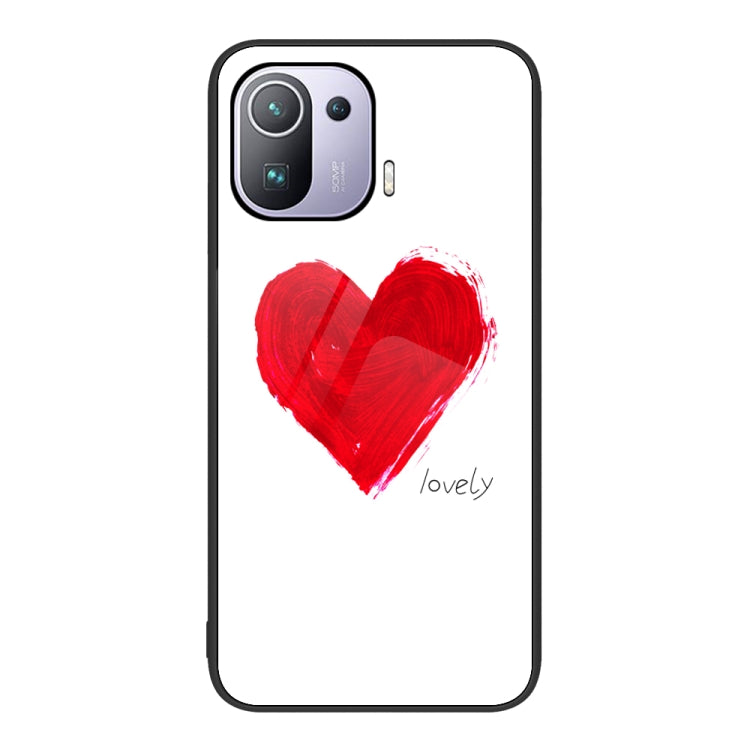 For Xiaomi Mi 11 Pro Colorful Painted Glass Phone Case