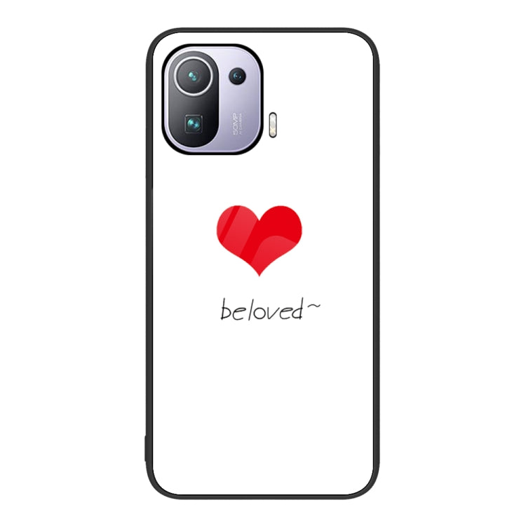 For Xiaomi Mi 11 Pro Colorful Painted Glass Phone Case
