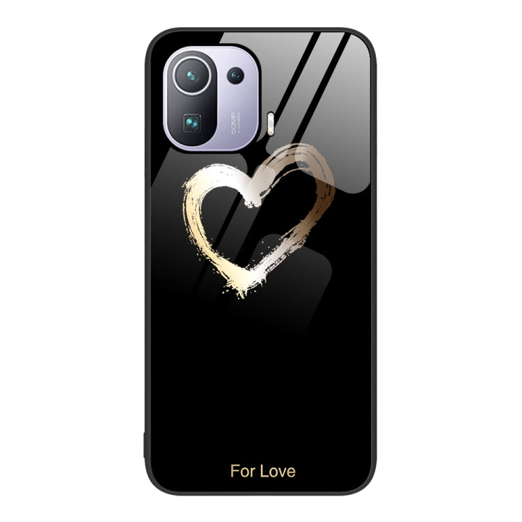 For Xiaomi Mi 11 Pro Colorful Painted Glass Phone Case