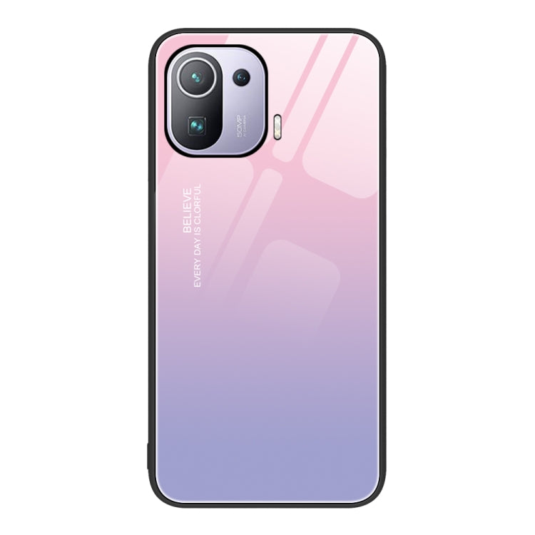 For Xiaomi Mi 11 Pro Colorful Painted Glass Phone Case