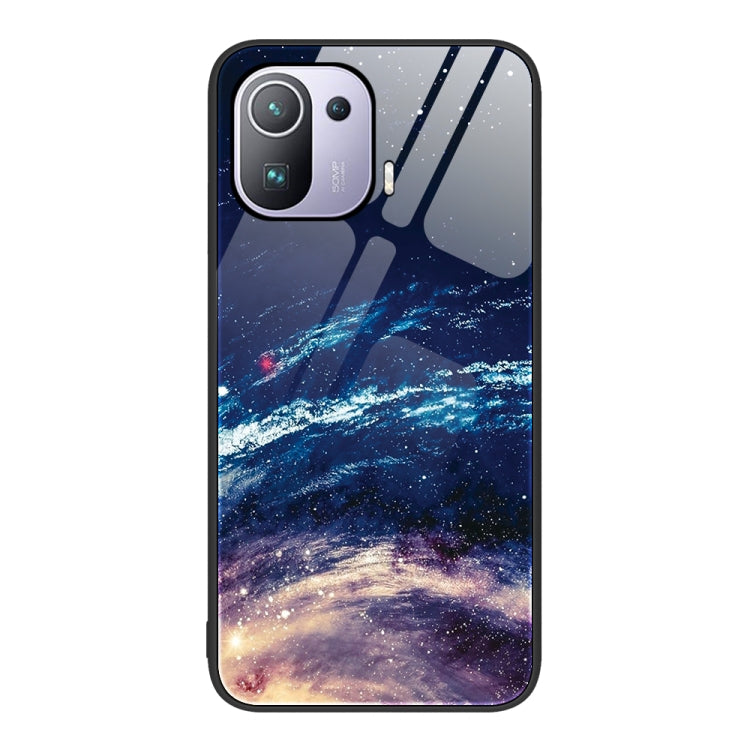 For Xiaomi Mi 11 Pro Colorful Painted Glass Phone Case