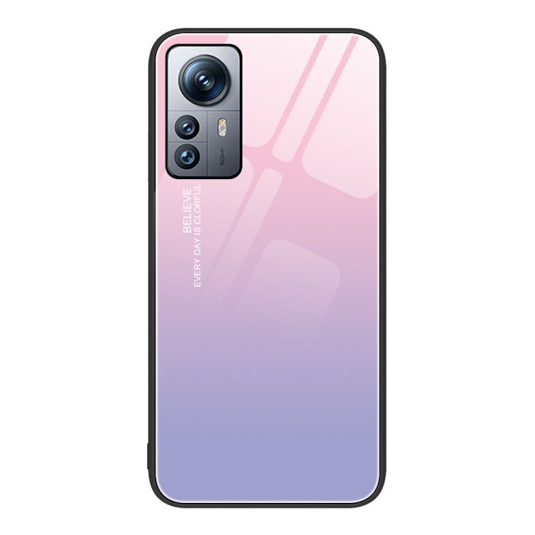 For Xiaomi 12 Pro Colorful Painted Glass Phone Case