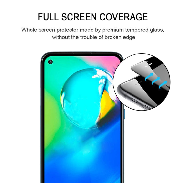For Motorola Moto G8 Power 25 PCS Full Glue Full Cover Screen Protector Tempered Glass Film