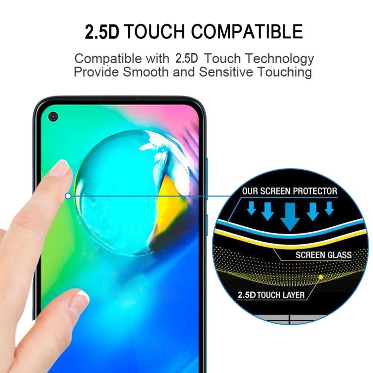 For Motorola Moto G8 Power 25 PCS Full Glue Full Cover Screen Protector Tempered Glass Film