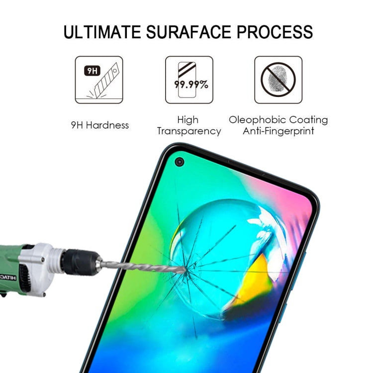 For Motorola Moto G8 Power 25 PCS Full Glue Full Cover Screen Protector Tempered Glass Film