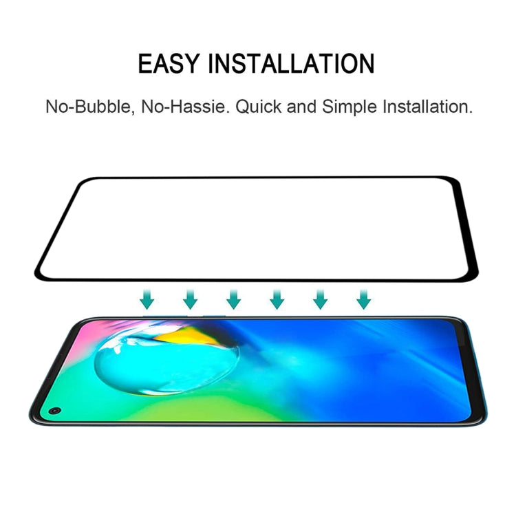 For Motorola Moto G8 Power 25 PCS Full Glue Full Cover Screen Protector Tempered Glass Film