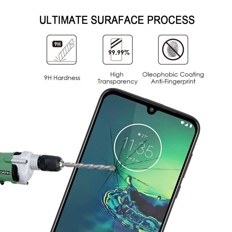 For Motorola Moto G8 Plus 25 PCS Full Glue Full Cover Screen Protector Tempered Glass Film