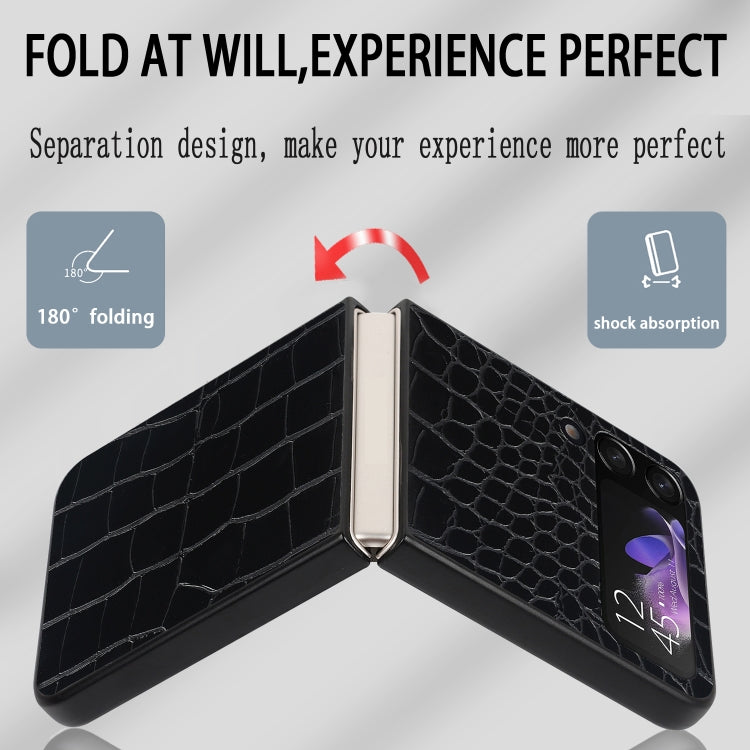 For Samsung Galaxy Z Flip4 Leather Shockproof Protective Phone Case