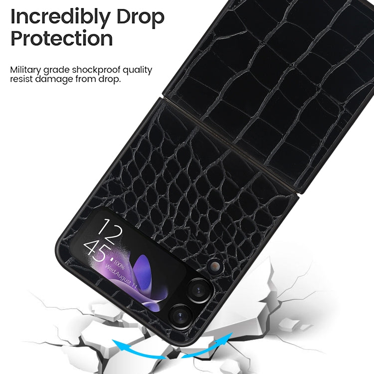 For Samsung Galaxy Z Flip4 Leather Shockproof Protective Phone Case