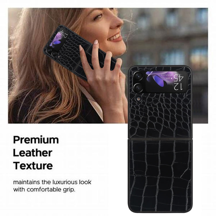 For Samsung Galaxy Z Flip4 Leather Shockproof Protective Phone Case