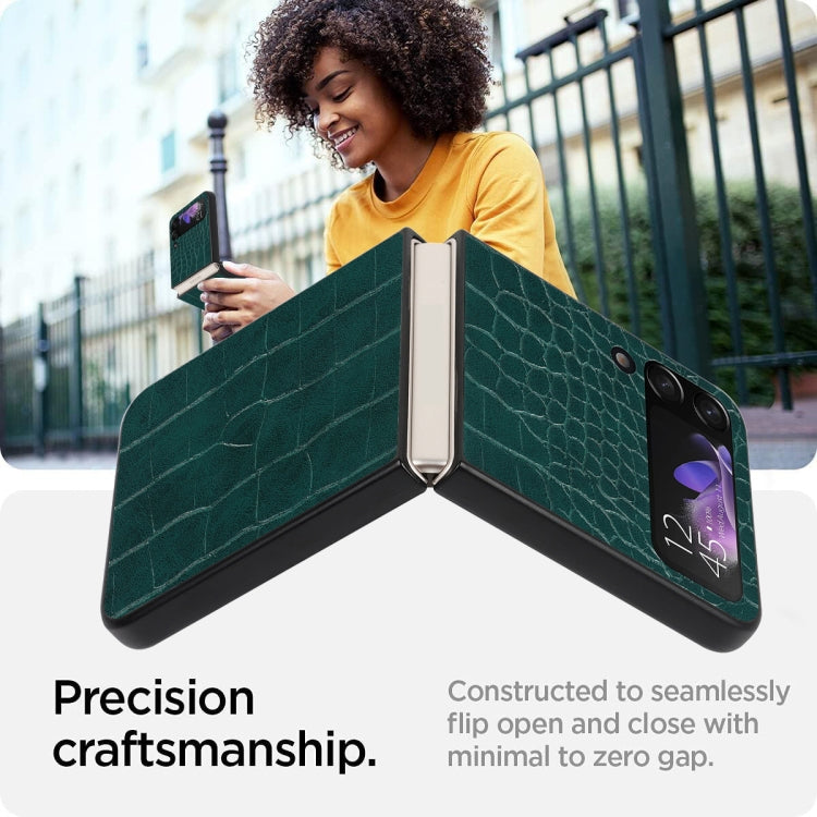 For Samsung Galaxy Z Flip4 Leather Shockproof Protective Phone Case
