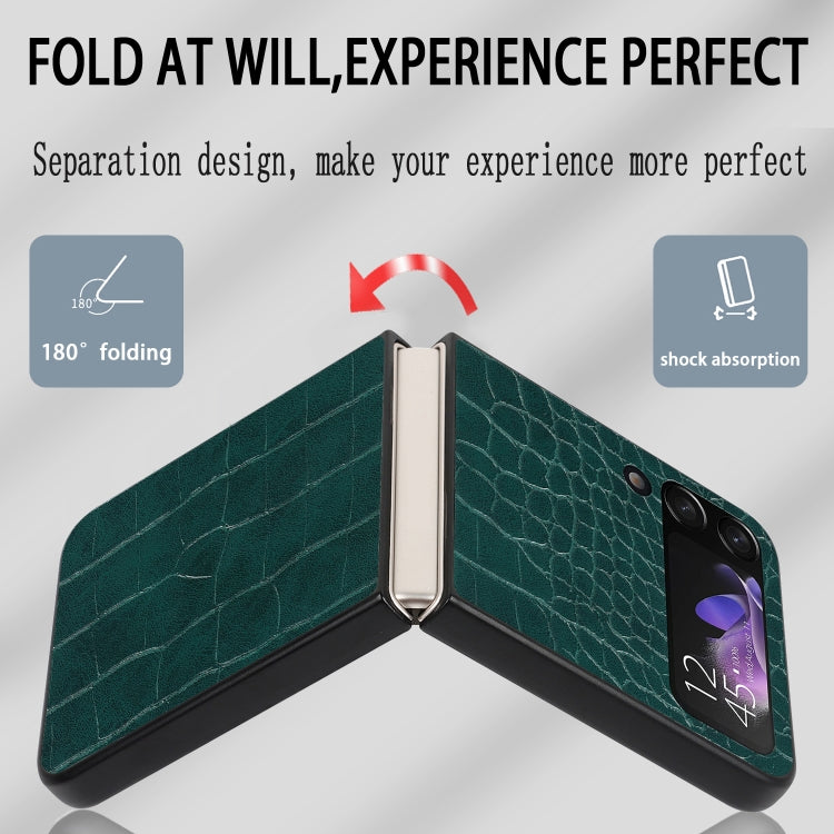 For Samsung Galaxy Z Flip4 Leather Shockproof Protective Phone Case