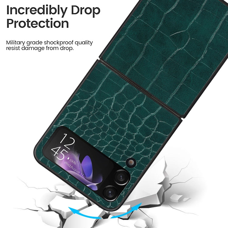 For Samsung Galaxy Z Flip4 Leather Shockproof Protective Phone Case