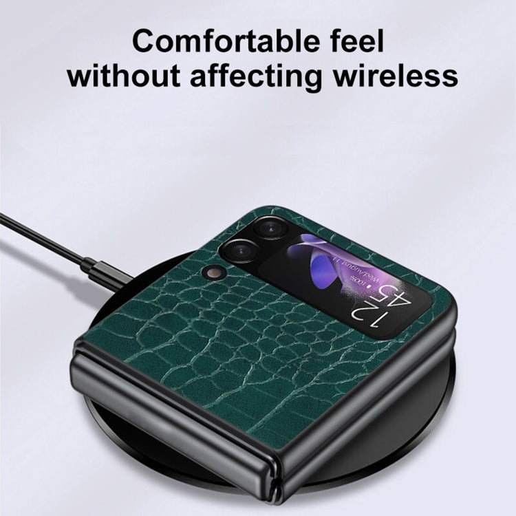For Samsung Galaxy Z Flip4 Leather Shockproof Protective Phone Case