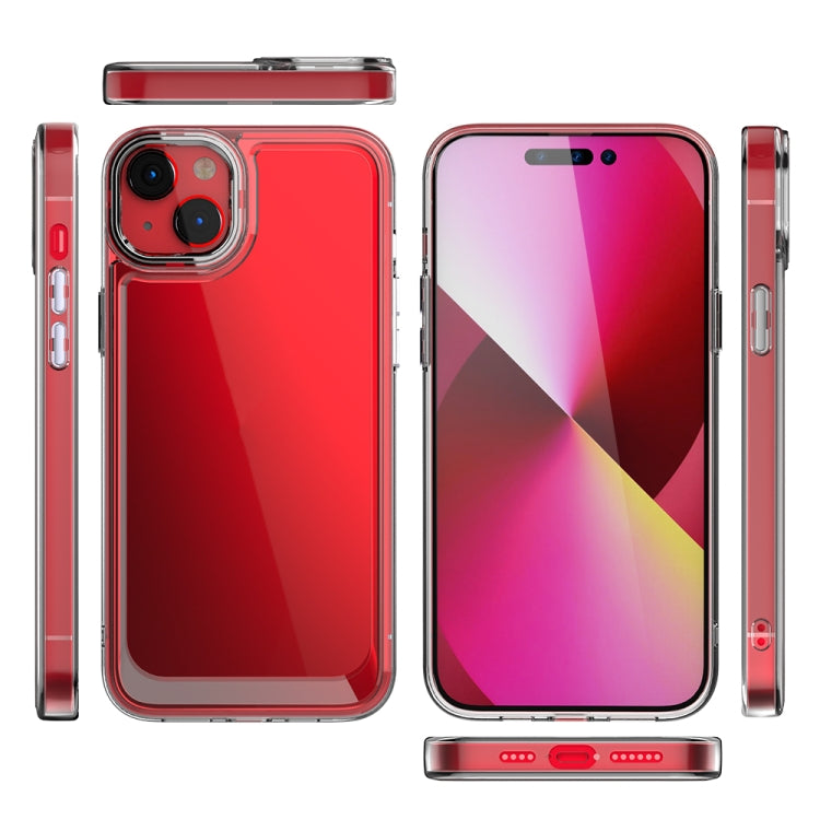 For iPhone 14 Plus Acrylic + TPU Shockproof Phone Case (Transparent)