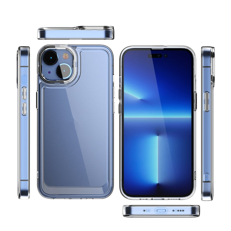 For iPhone 14 Acrylic + TPU Shockproof Phone Case (Transparent)
