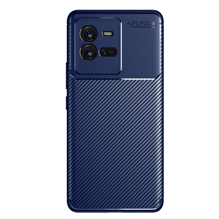 For vivo iQOO 10 Pro Carbon Fiber Texture Shockproof TPU Phone Case