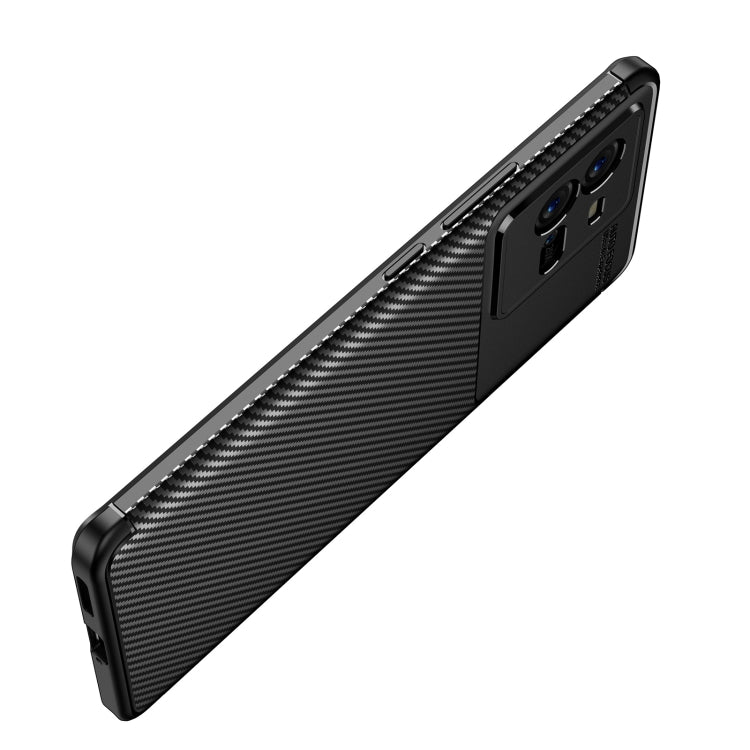 For vivo iQOO 10 Pro Carbon Fiber Texture Shockproof TPU Phone Case
