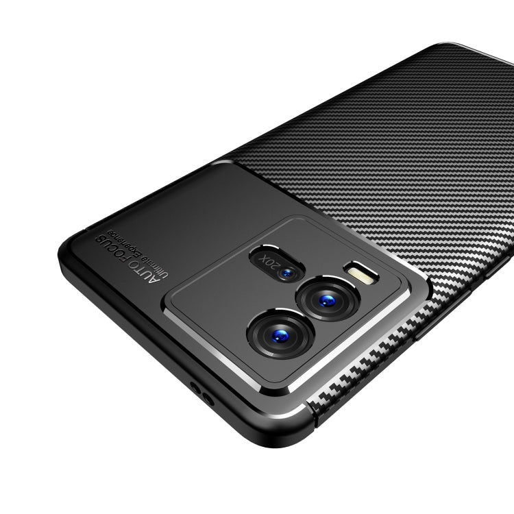 For vivo iQOO 10 Carbon Fiber Texture Shockproof TPU Phone Case