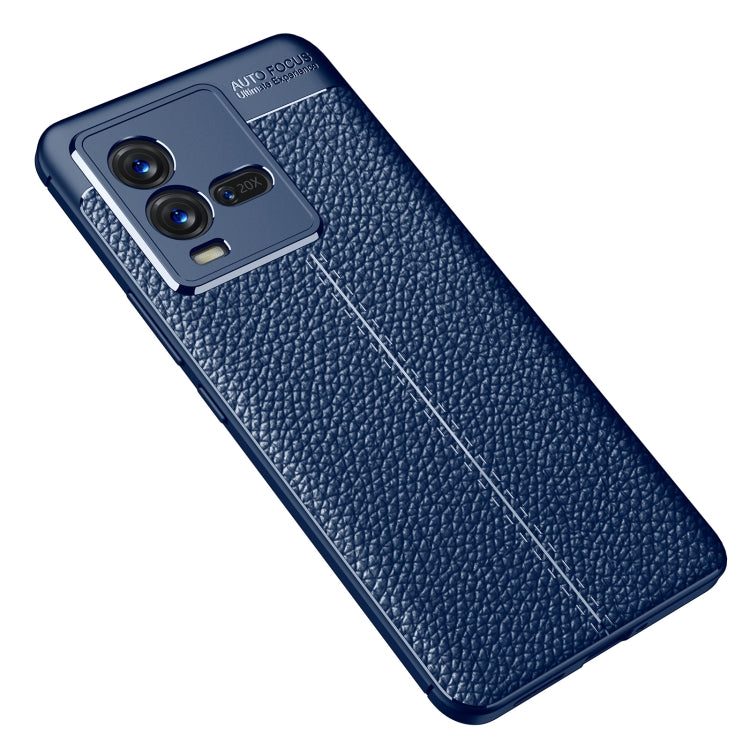 For vivo iQOO 10 Litchi Texture TPU Shockproof Case