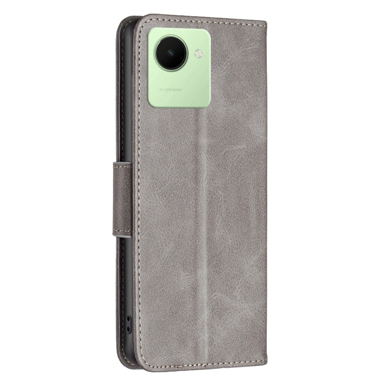 For Realme C30 Lambskin Texture Leather Phone Case