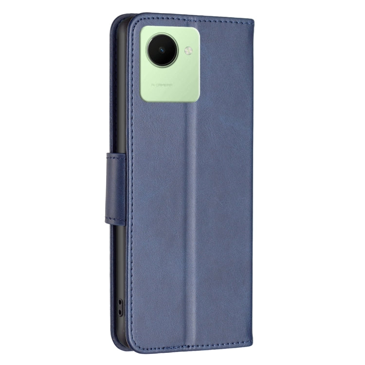 For Realme C30 Lambskin Texture Leather Phone Case