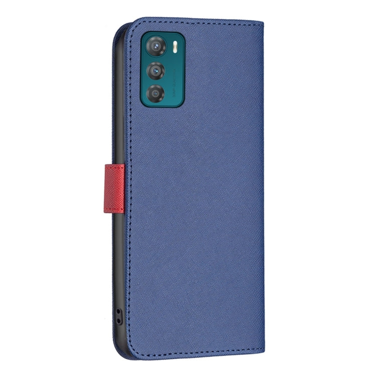 For Motorola Moto G42 4G BF13 Color Matching Cross Texture Leather Phone Case